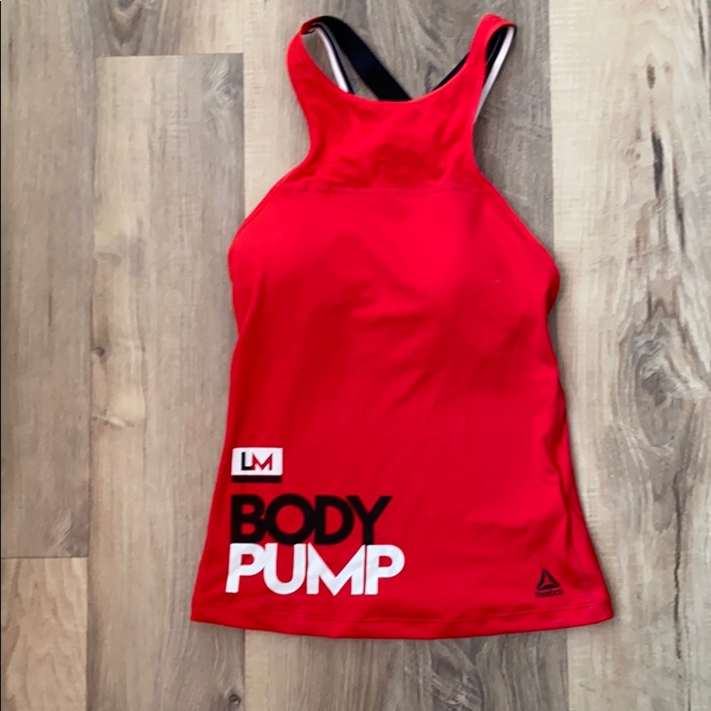 Les Mills Body Pump workout top XS by Reebok